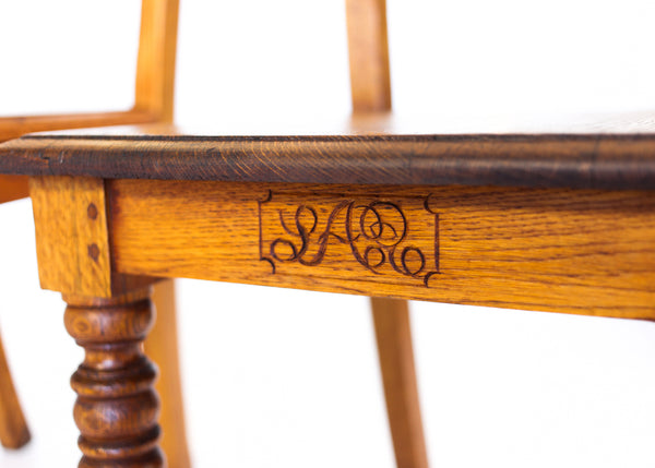 Pair of Antique SAR Oak Chairs