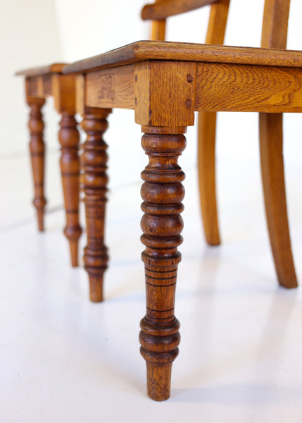 Pair of Antique SAR Oak Chairs