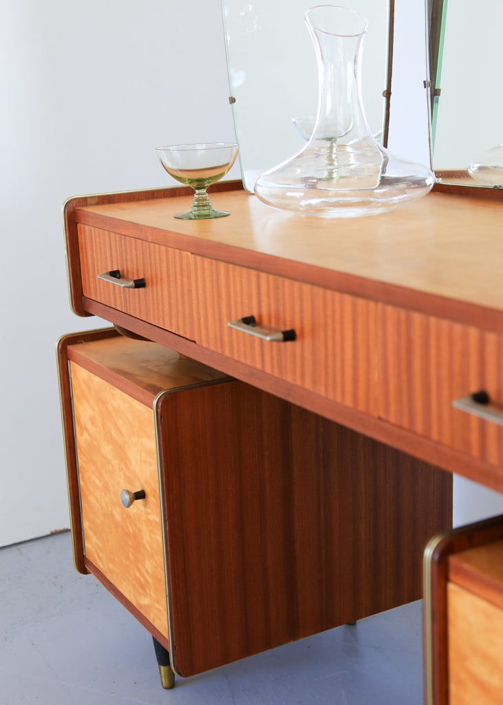 Retro Dressing Table in Satin Birch