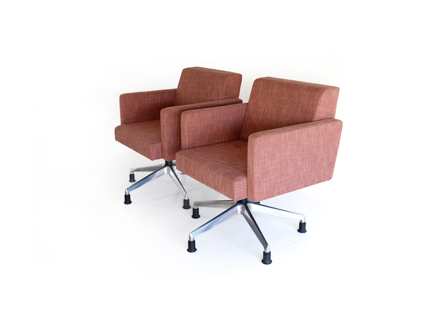 Heigt-adjustable Box Swivel Chairs - five available