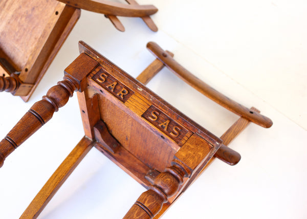 Pair of Antique SAR Oak Chairs