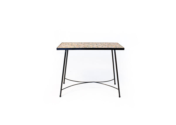 Vintage Tile Top Side Table