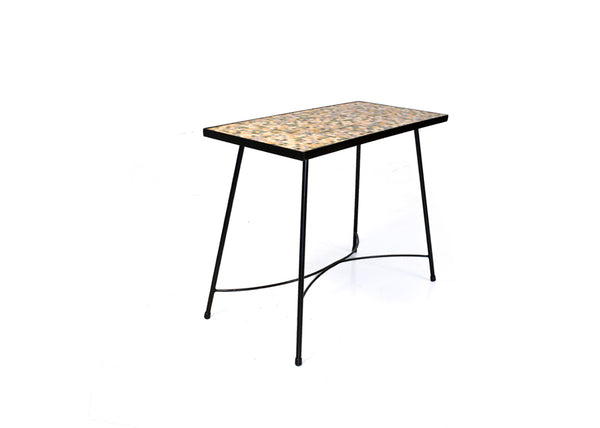 Vintage Tile Top Side Table