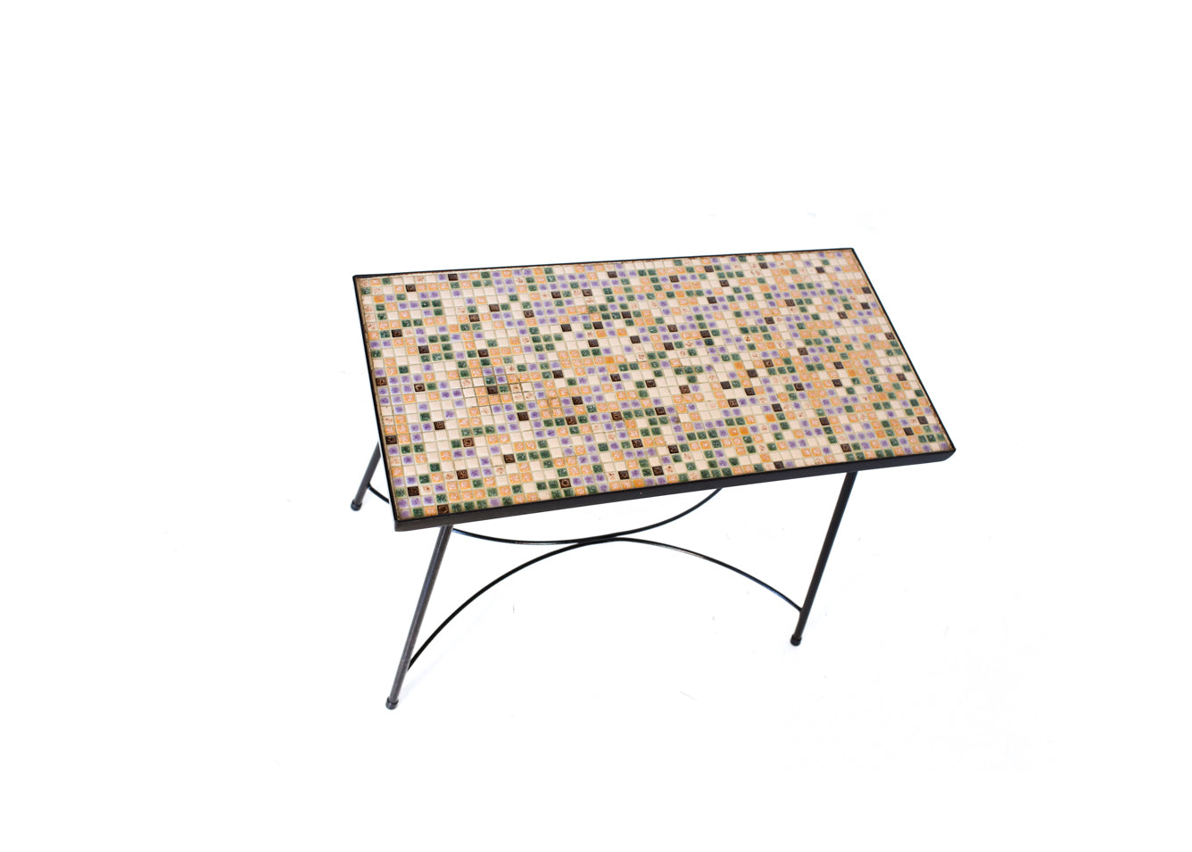 Vintage Tile Top Side Table