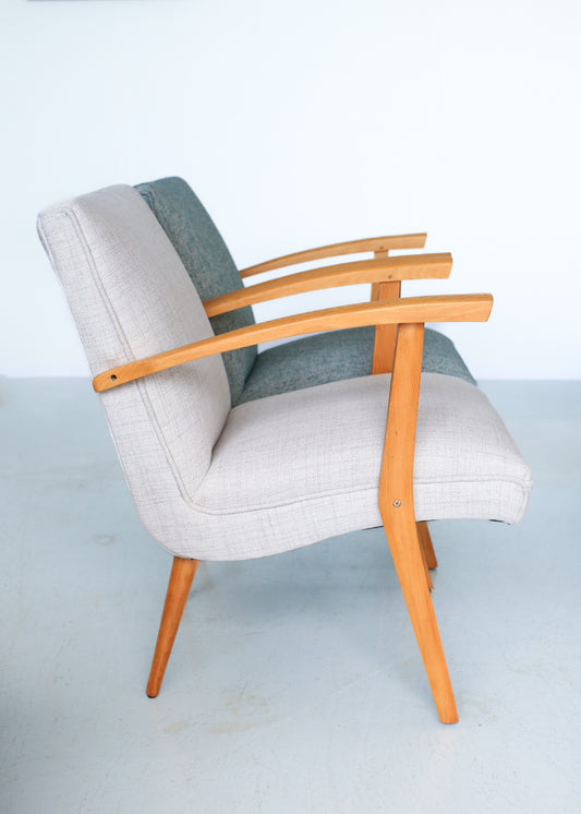 Mid-century Beech Frame Armchairs - priced per chair
