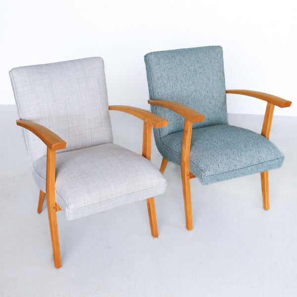 Mid-century Beech Frame Armchairs - priced per chair