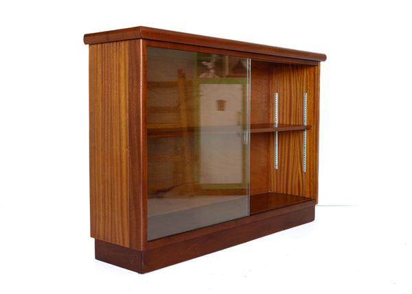 Sturdy Vintage Sapele Bookcase