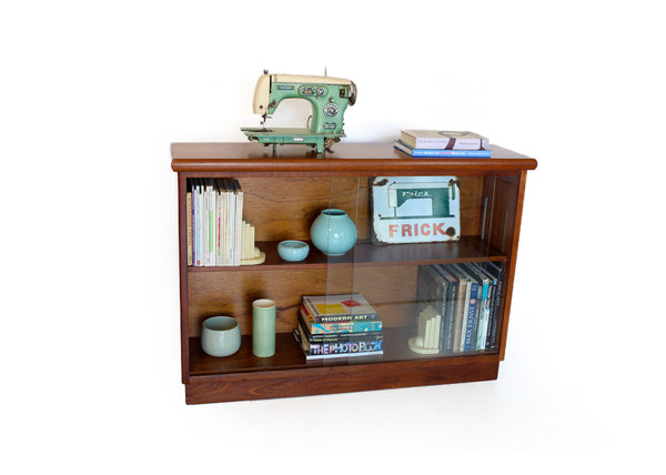 Sturdy Vintage Sapele Bookcase