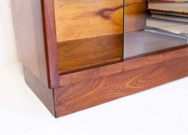 Sturdy Vintage Sapele Bookcase