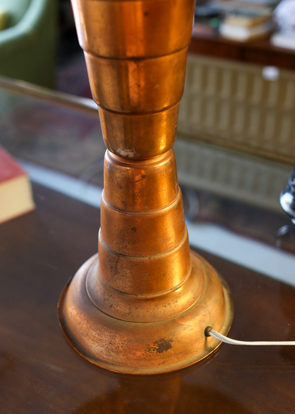 Mid-century Copper Table Lamp