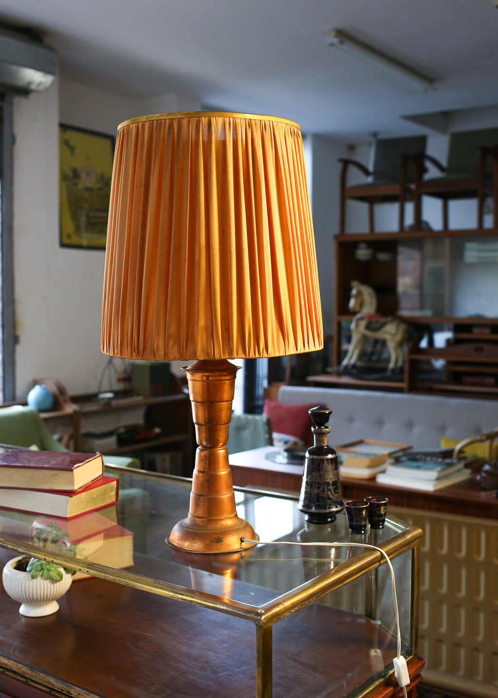 Mid-century Copper Table Lamp