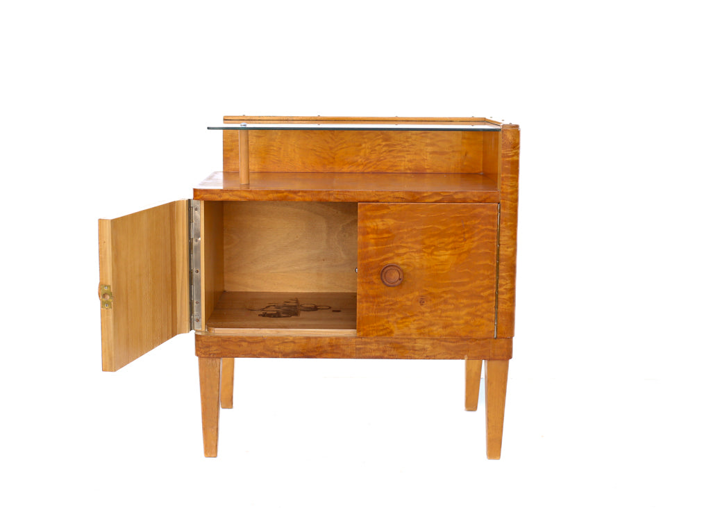 Two Art Deco Bedside Cabinets