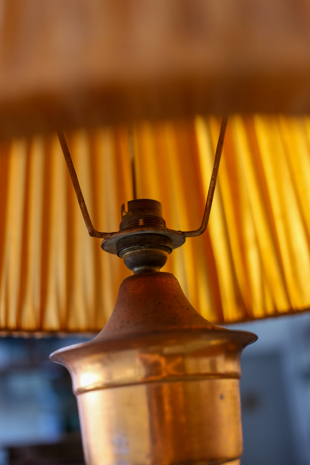 Mid-century Copper Table Lamp