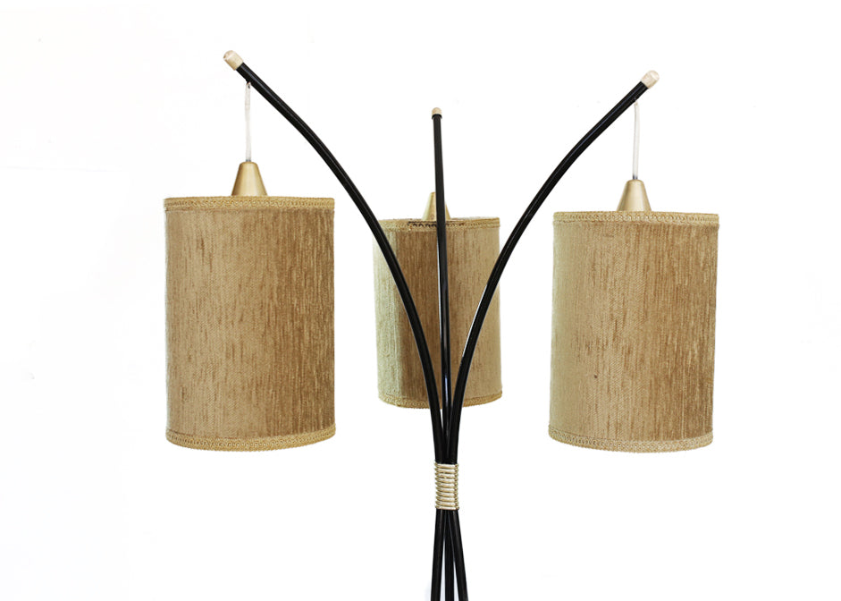 1950s Floor Lamp with Three Lights
