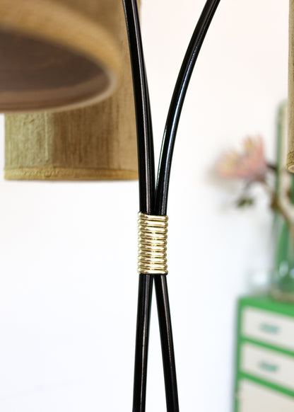 1950s Floor Lamp with Three Lights