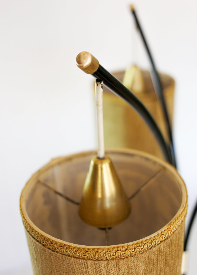 1950s Floor Lamp with Three Lights