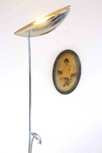 Mother and Child Two Light Chrome Floor Lamp by Studio Italia