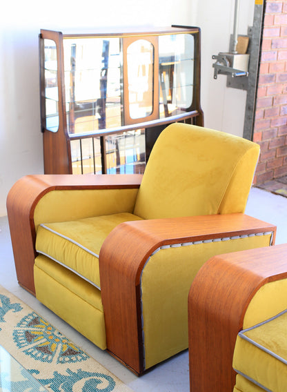 A Pair of Art Deco Armchairs