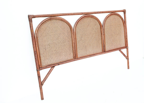 Cane Queen Size Bed Headboard