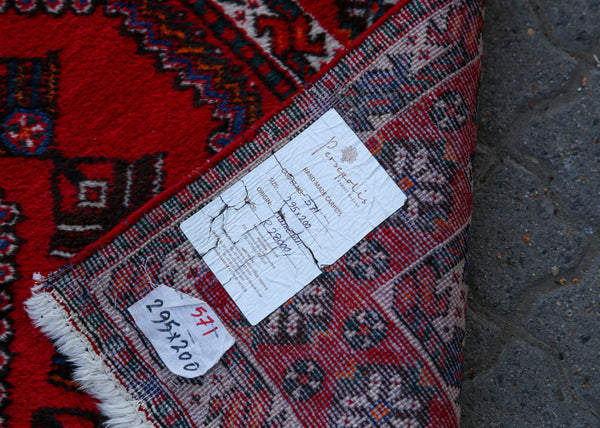 Vintage Handmade Hamadan Rug 3 x 2 m