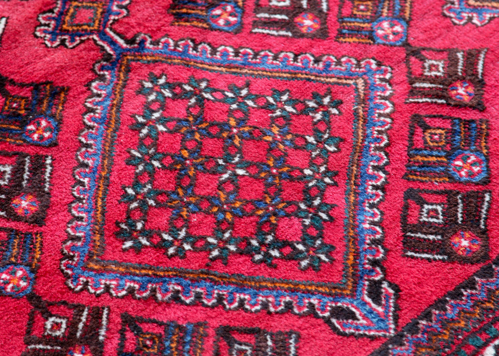 Vintage Handmade Hamadan Rug 3 x 2 m