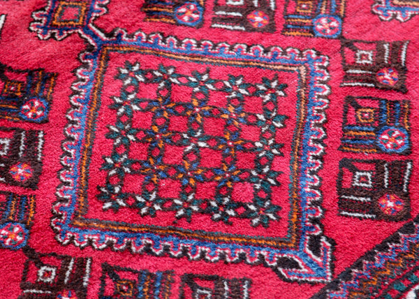 Vintage Handmade Hamadan Rug 3 x 2 m