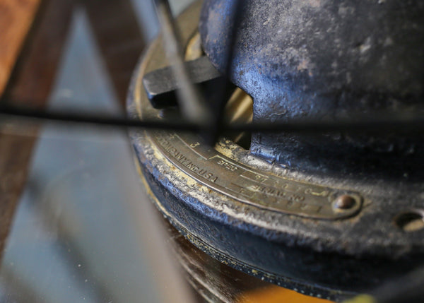 Antique General Electric Fan with Brass Blades