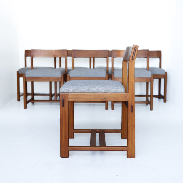 Set of Eight Mid-century Torrente Dining Chairs