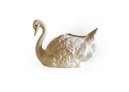 Ceramic Swan Planter