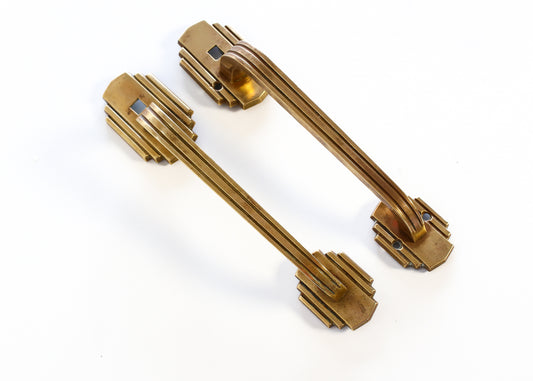 Pair of Antique Brass Door Handles