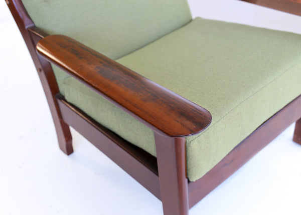 70s Imbuia Frame Armchair