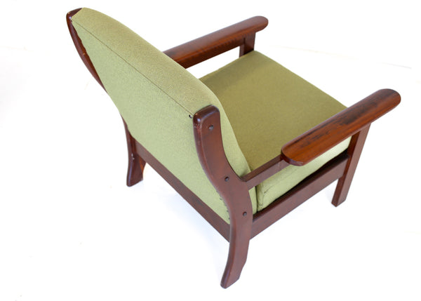 70s Imbuia Frame Armchair