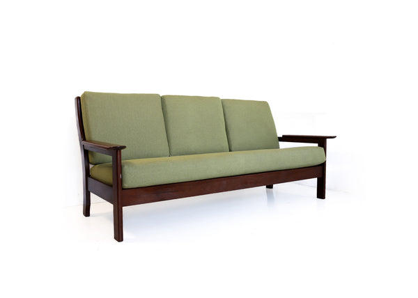 70s Imbuia Frame Sofa