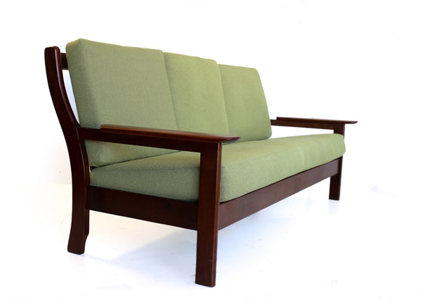 70s Imbuia Frame Sofa