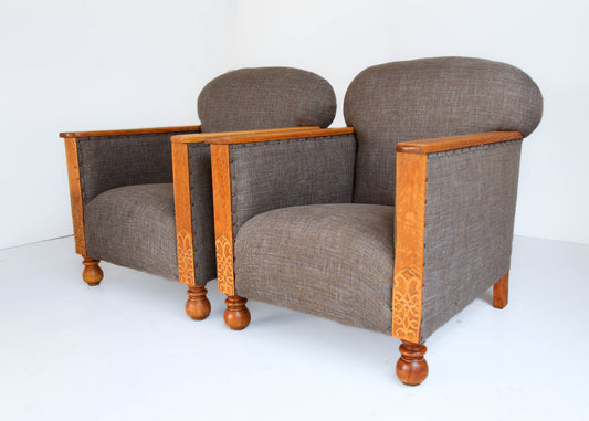 A Pair of Art Deco Armchairs