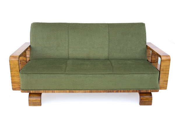 Rare 1930s Art Deco Sofa