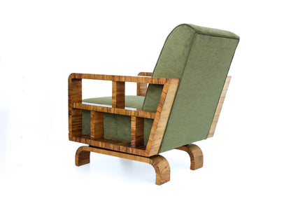Rare Pair of 1930s Art Deco Armchairs