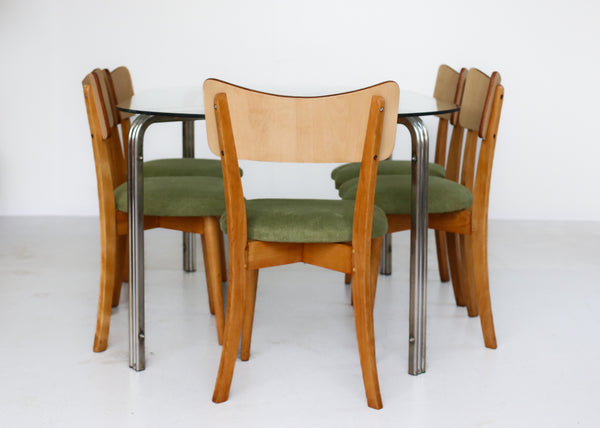 Set of Six Mid-Century Dining Chairs