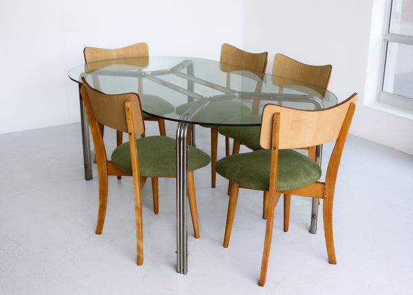 Set of Six Mid-Century Dining Chairs