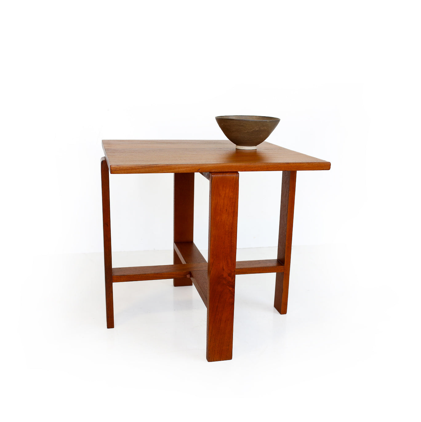 Solid Wood Square Lamp Table