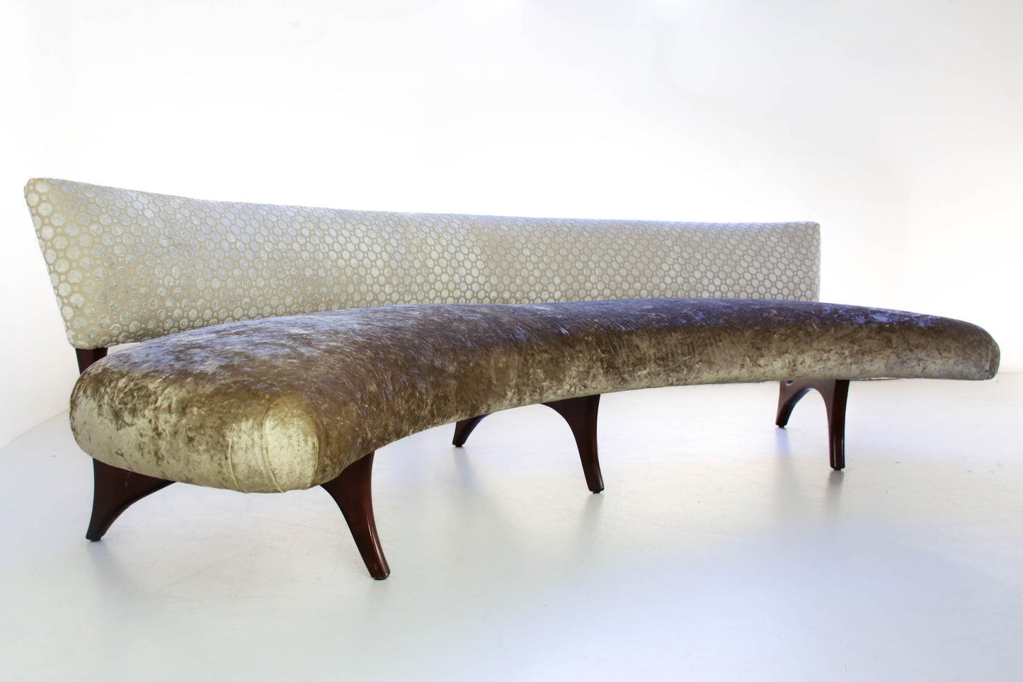 Floating Curved Sofa by Vladimir Kagan