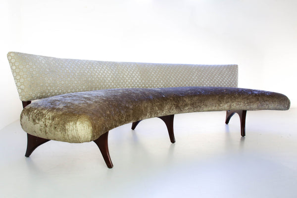 Floating Curved Sofa by Vladimir Kagan