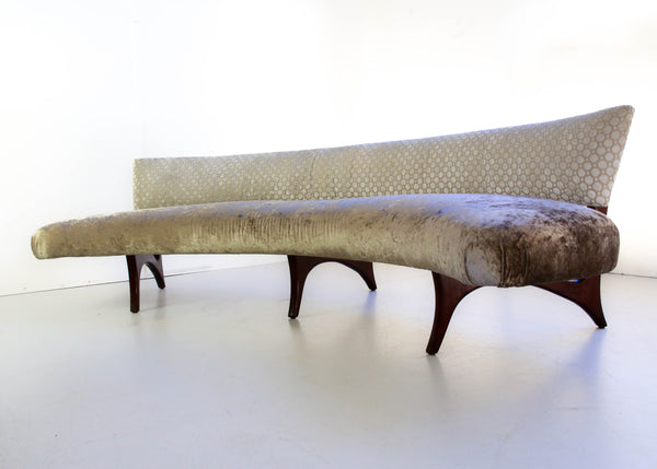 Floating Curved Sofa by Vladimir Kagan