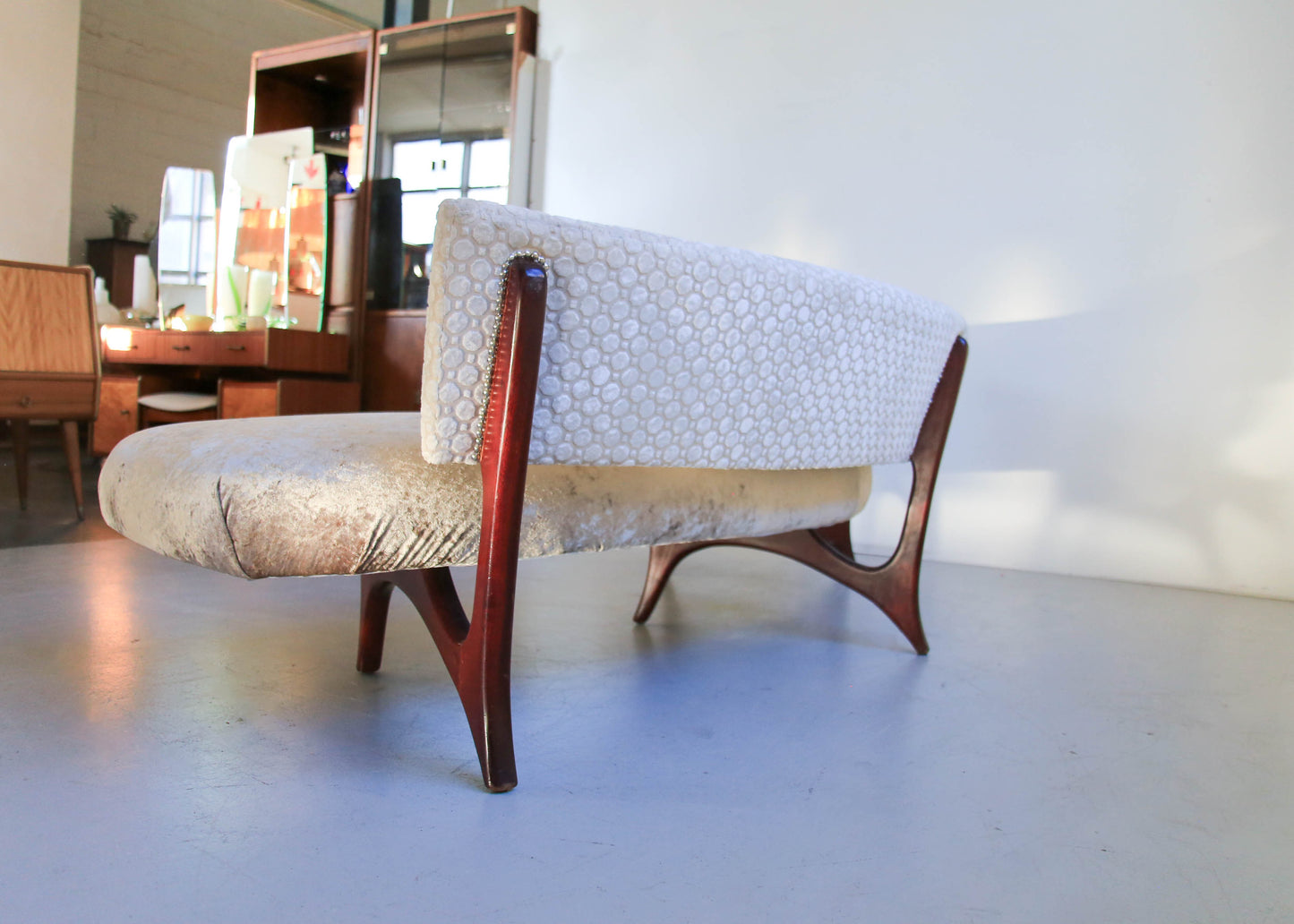 Floating Curved Sofa by Vladimir Kagan