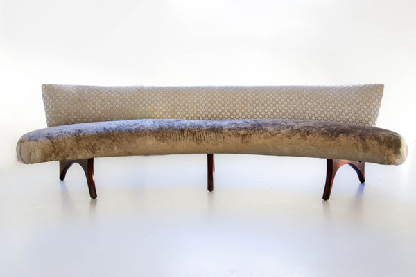 Floating Curved Sofa by Vladimir Kagan