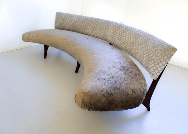 Floating Curved Sofa by Vladimir Kagan