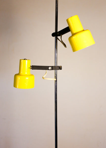 Mid-century Adjustable Floorlamp with Two Heads