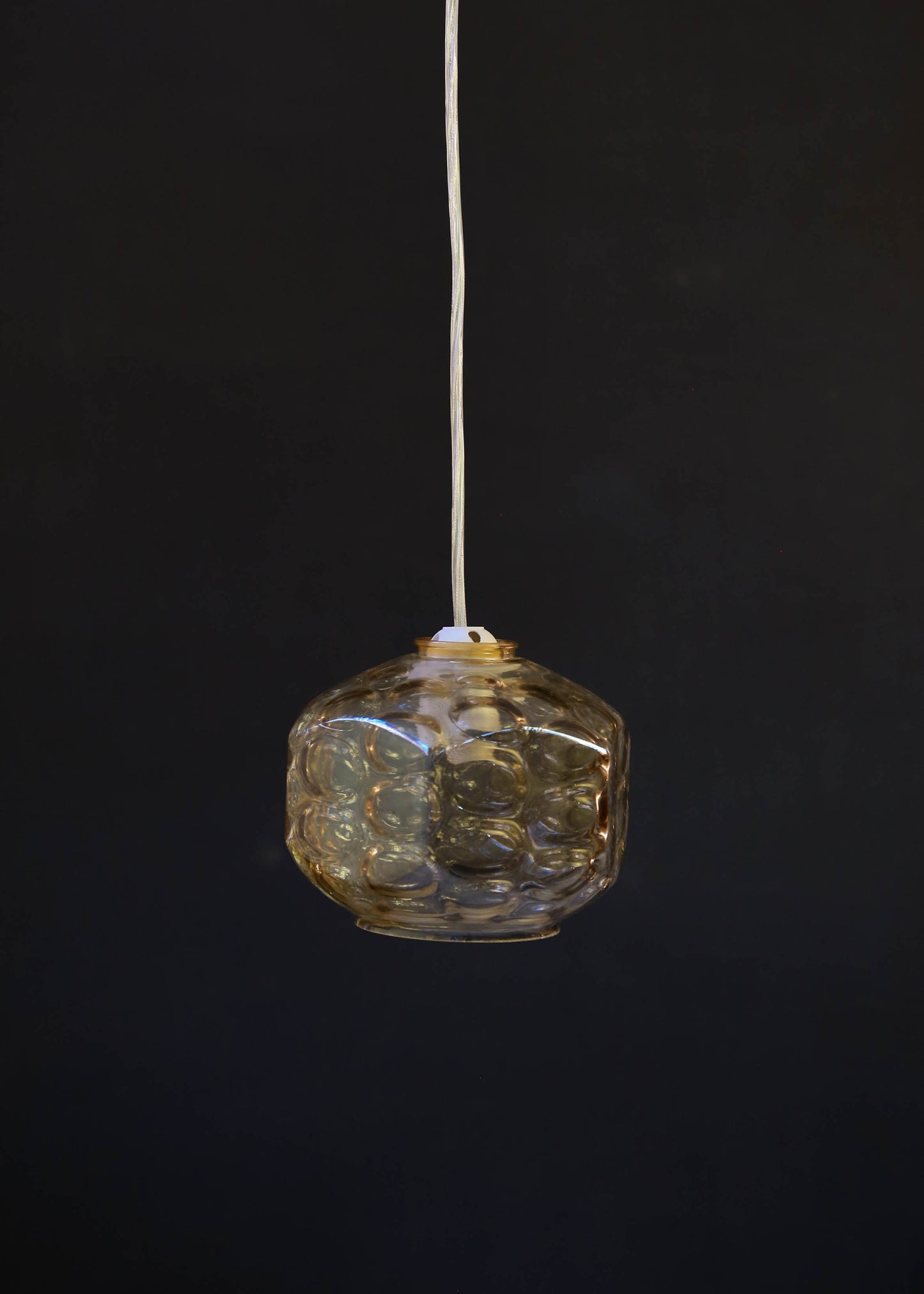 Amber Bubble Glass Shade