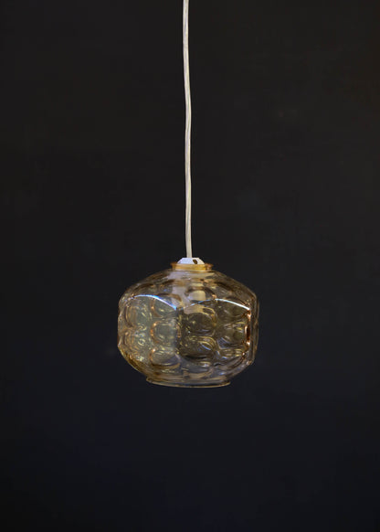 Amber Bubble Glass Shade