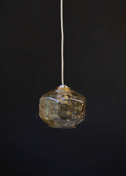 Amber Bubble Glass Shade